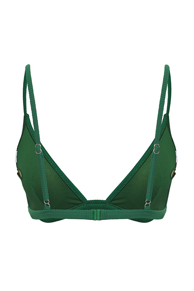 Yeşil Üçgen Kaplı Bikini Üstü TBESS25BU00042 - 6