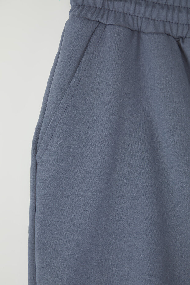 Mavi Basic Oversize/Geniş Kesim Lastik Belli Bağcıklı Şort TMNSS22SR0257 - 6