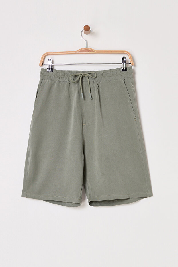 Erkek Haki %100 Modal Yazlık Şort & Bermuda TMNSS25SR00009 - 5