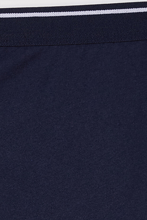 Lacivert- Gri Regular Fit 2'li Örme Şort TMNSS25SR00045 - 10