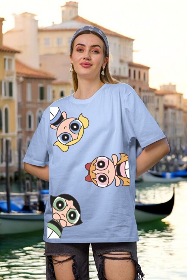 Power Puuf Printed Women's Oversize T-Shirt