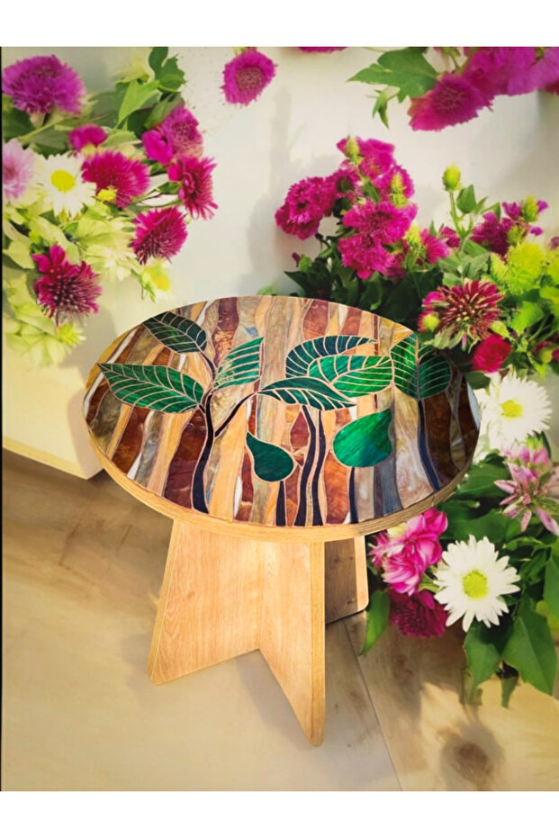 Terrazzo & Mozaik Yan sehpa - 1