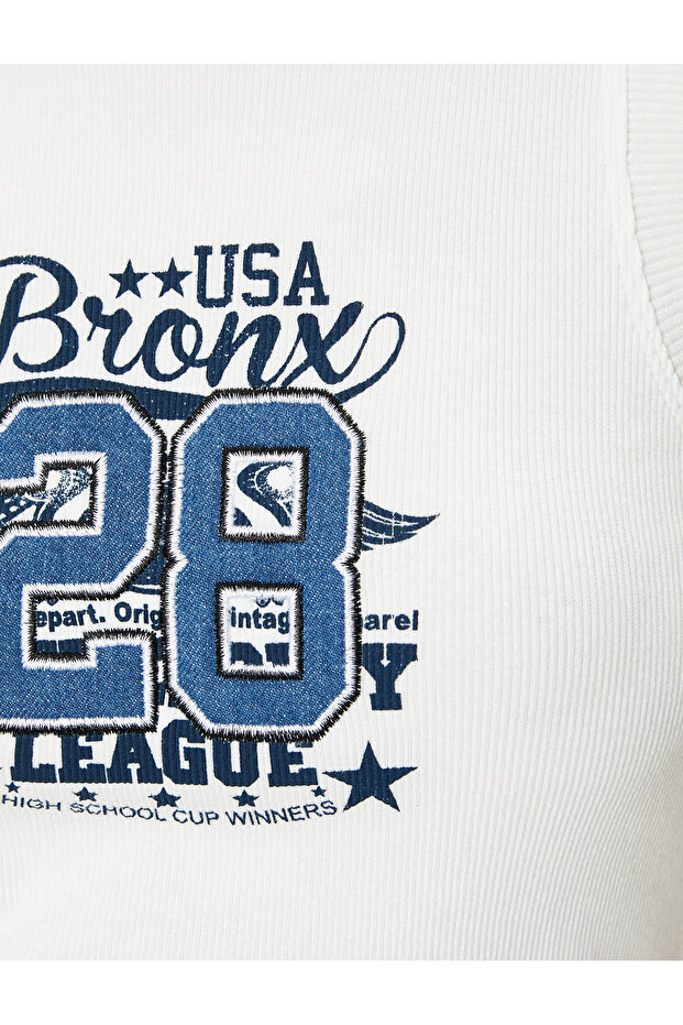 Printed Undershirt Crew Neck Cotton - 6