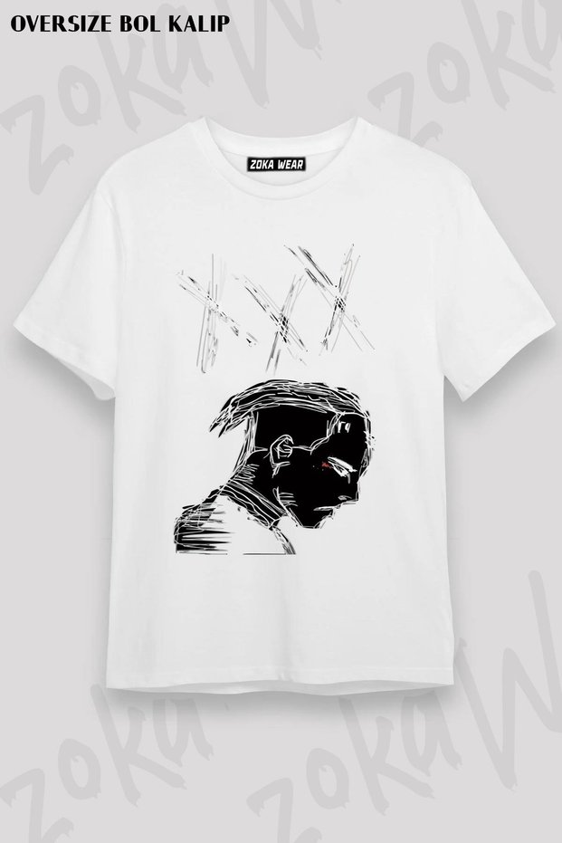Unisex Oversize Mold Neon Xxxtentacion Design Printed Tshirt