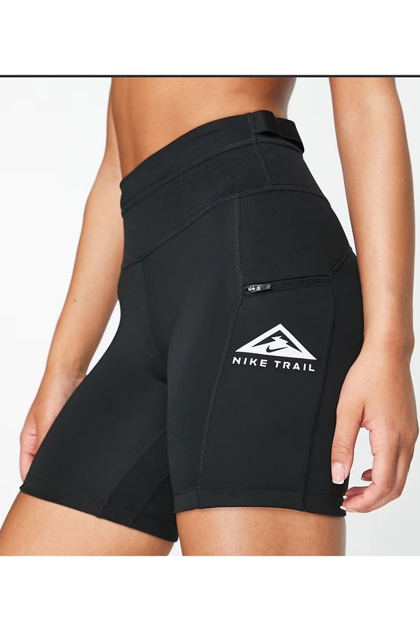 Running Dri-FIT Trail Epic Luxe orta yükseklikte tayt şort siyah DM7573-010 - 1