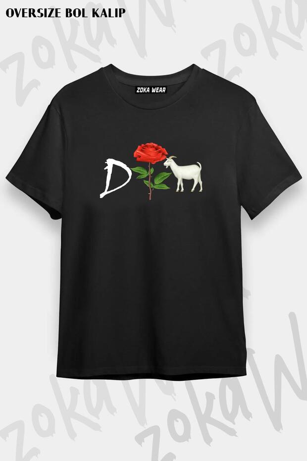 Unisex Oversize Die Derrick Rose the Goat Design Printed Tshirt