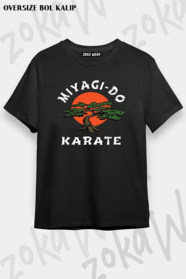 تيشيرت مطبوع بتصميم Miyagi Do مقاس كبير للجنسين