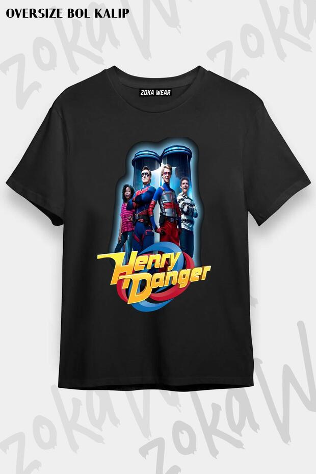 Unisex Oversize Fit Henry Danger Control Room Design Printed Tshirt