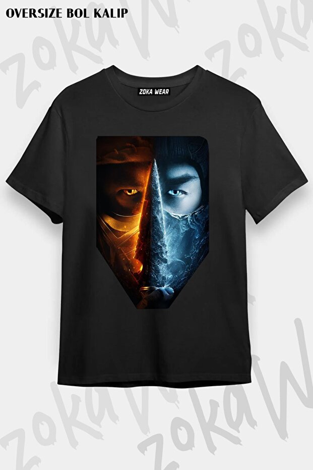 Unisex Oversize Mold Mortal Kombat 2 Design Printed Tshirt