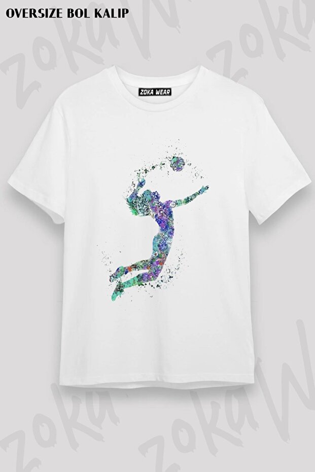 Unisex Oversize Die Volleyball Volleyball Custom Design Printed Tshirt