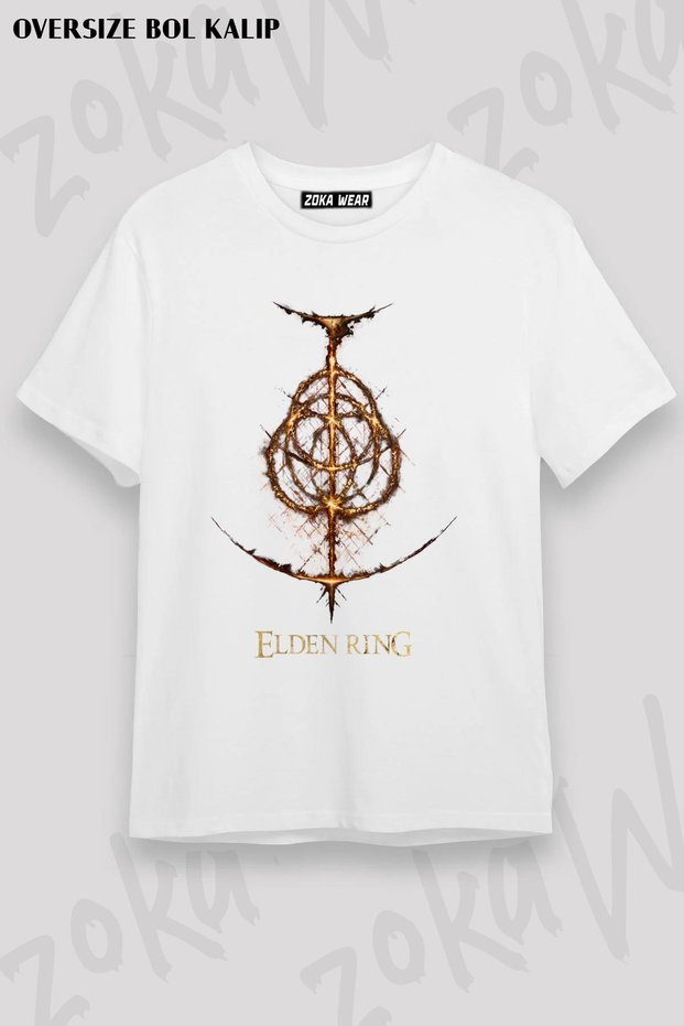 Unisex Oversize Fit Hand Ring, Game, Game V4 Design Printed Tshirt