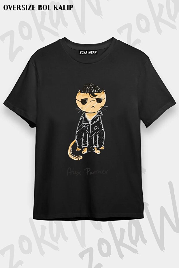 Unisex Oversize Fit Arctic Monkeys V3 Design Printed Tshirt
