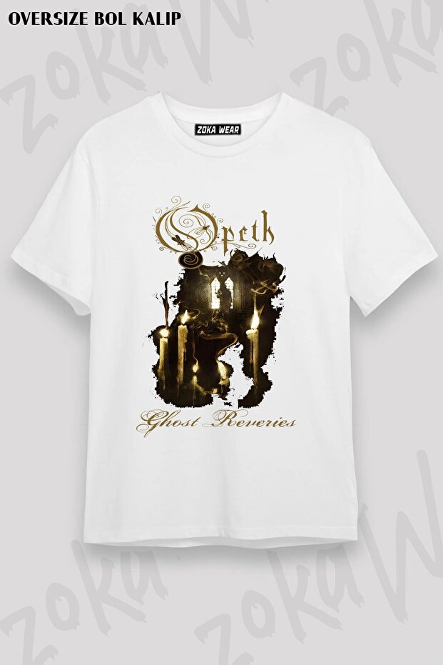 تيشيرت مطبوع بتصميم Opeth مقاس كبير للجنسين