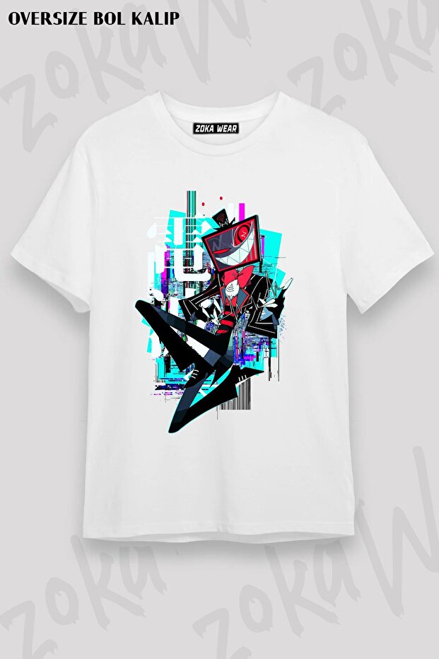 Unisex Oversize Mold Vox Hazbin Hotel Design Printed Tshirt