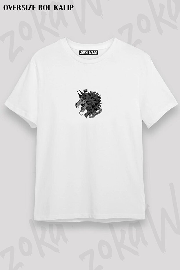 King Skulldog Furry Fandom Unisex Oversize Printed Tshirt