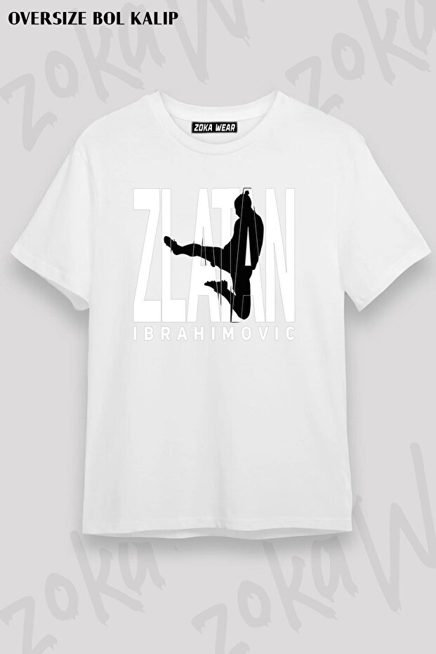 Unisex Oversize Fit Zlatan Ibrahimovic Design Printed Tshirt
