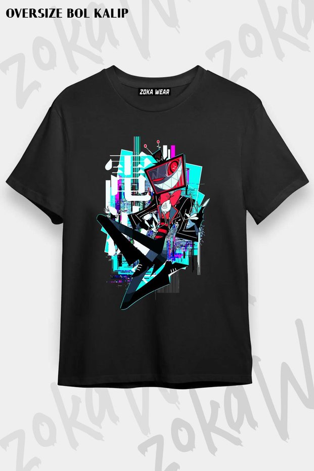 Unisex Oversize Mold Vox Hazbin Hotel Design Printed Tshirt