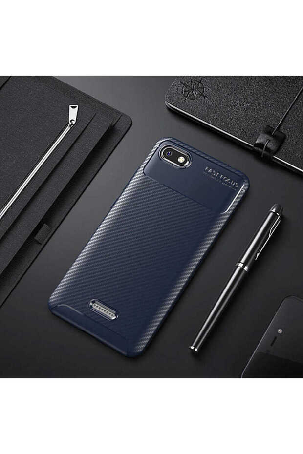 Xiaomi Redmi 6A Case Carbon Fiber Look Ultra Thin Lux Autofocus Cover