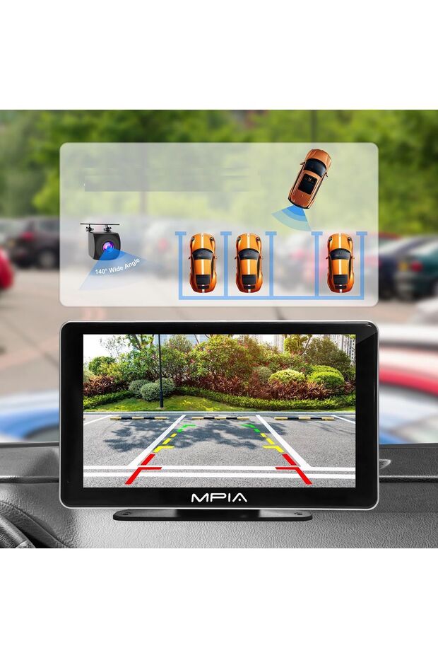 MPIA M88D Araç İçi Kamera Android Uyumlu Auto Car Play Arka Geri Görüş Kamera 7" 4K - 4