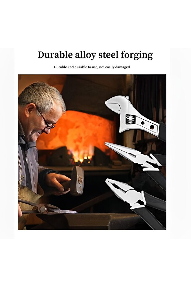 مجموعة أدوات مكونة من 9 قطع، مجموعة مفكات براغي ومطرقة متعددة الأغراض - 5