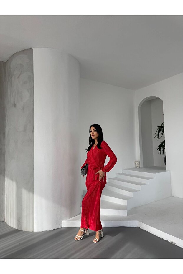 140 CM Piliseli Elbise - 3