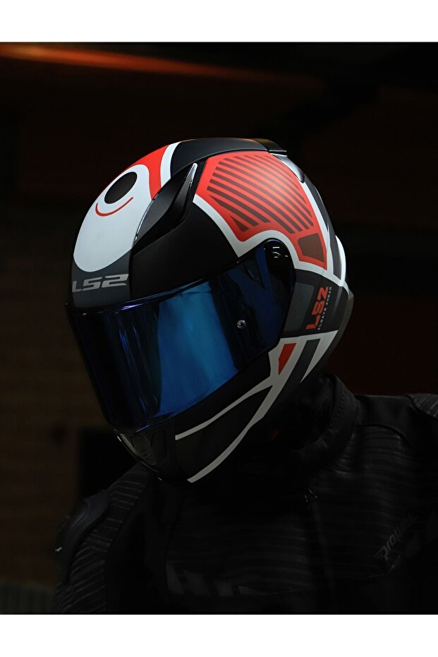 RAPID 2 GRID MAT BEYAZ-KIRMIZI KASK - 8