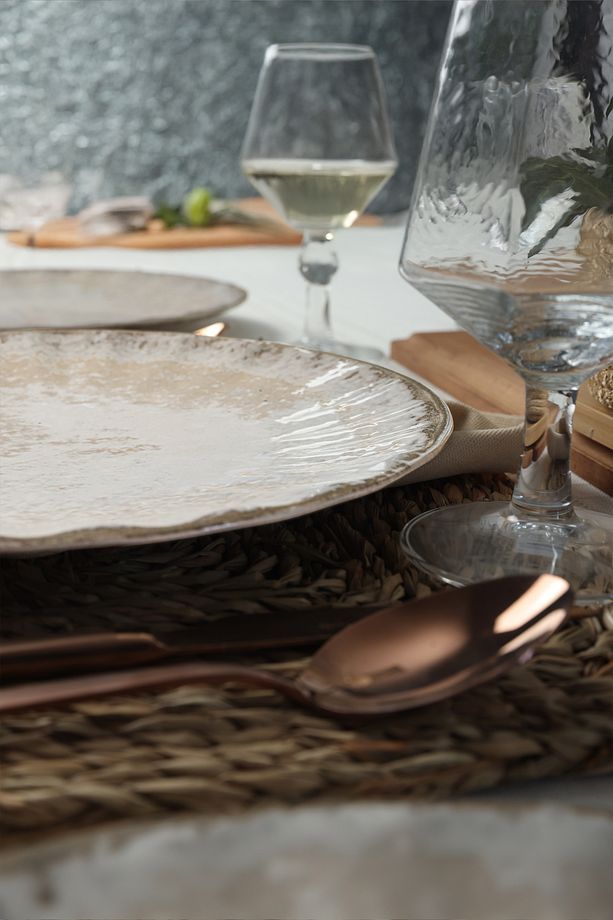 Vintage Cream Sirius Servis Tabağı 27 Cm 6 Adet 22146 - 6