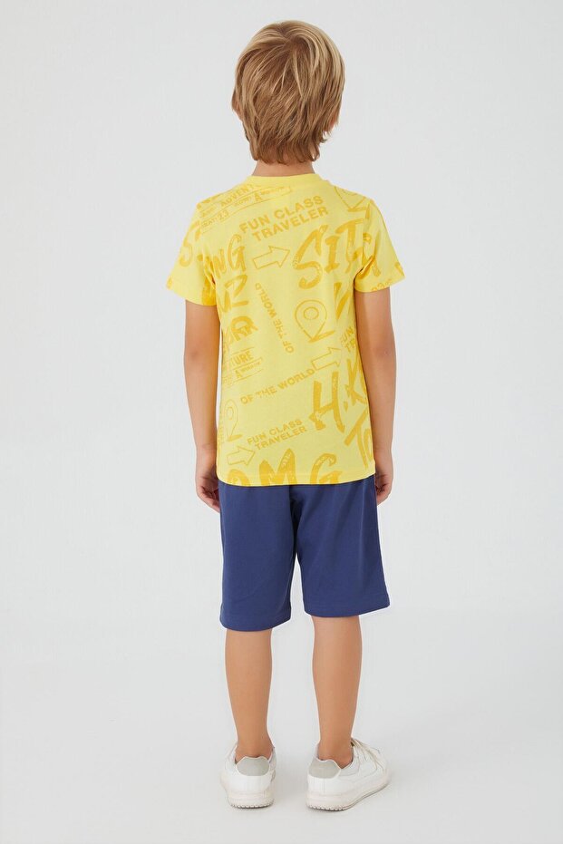 بدلة برمودا صفراء للأولاد من روليبولي - 4