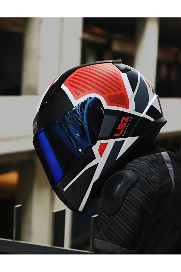 RAPID 2 GRID MAT BEYAZ-KIRMIZI KASK - 3