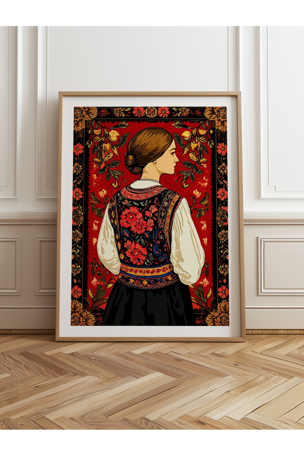 Single Wooden Framed Painting One Piece Poster Painting Tk/786