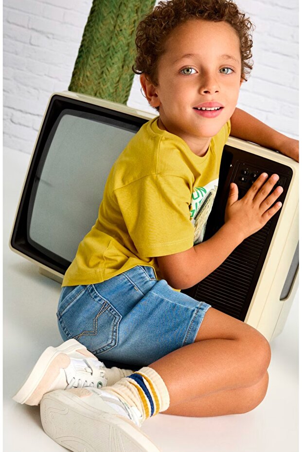 Boy's Denim Bermuda Shorts