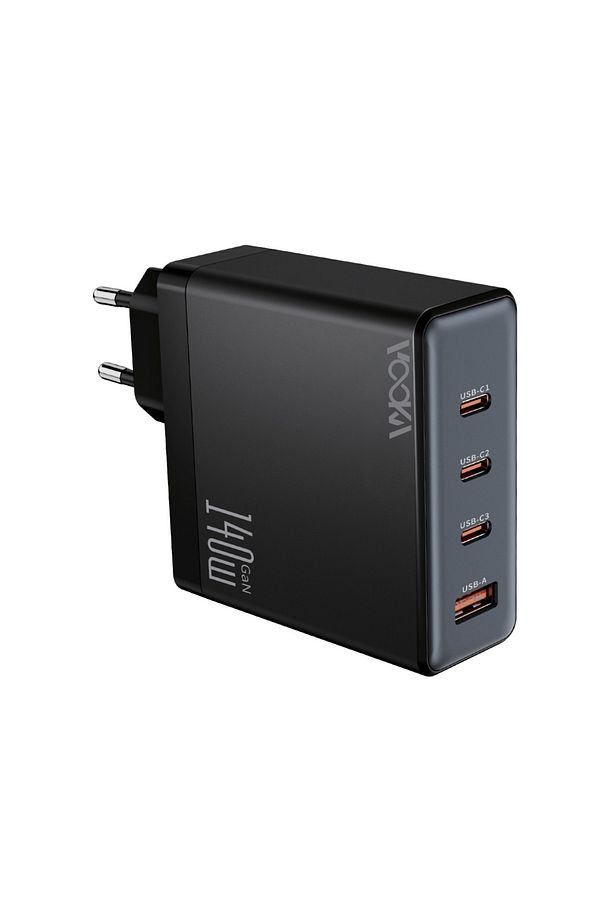 140W Şarj Adaptör Telefon Macbook Laptop Destekli 3 Type-C + 1 USB 140W GaN Turbo Hızlı Şarj - 1