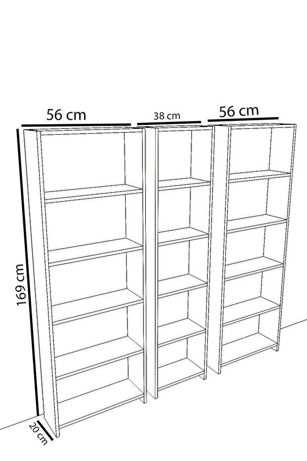GENİŞ KİTAPLIK MEŞE - 5