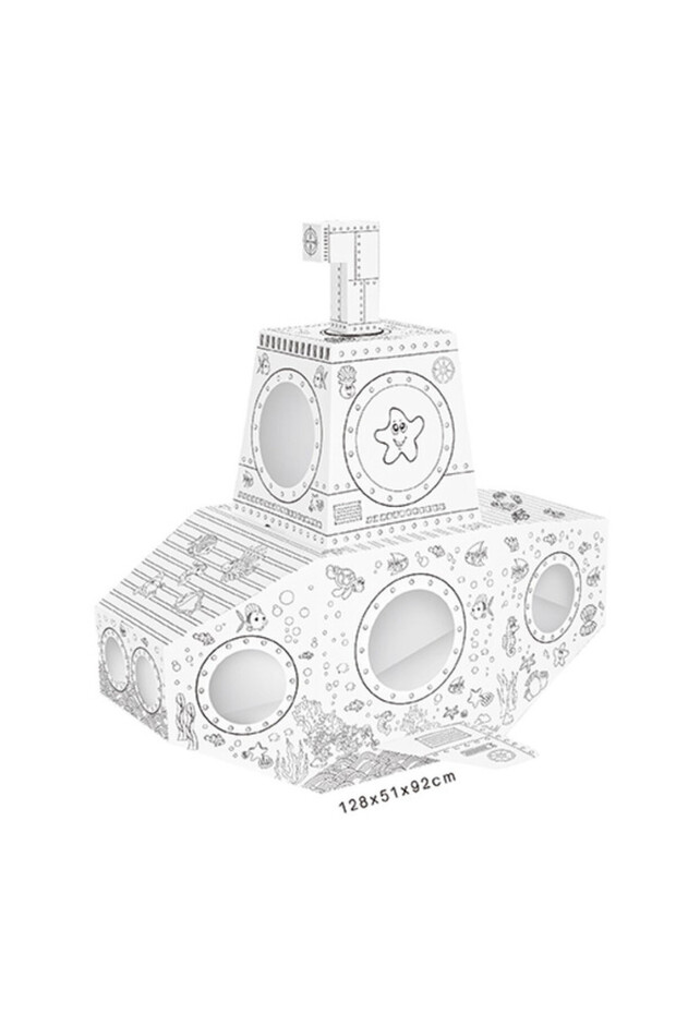 DIY Doodle Coloring Submarine