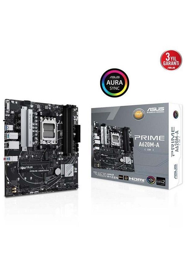 Prıme A620m-a-csm Ddr5 Hdmı-dp Pcıe 4.0 Am5 Matx Kurumsal Anakart - 1
