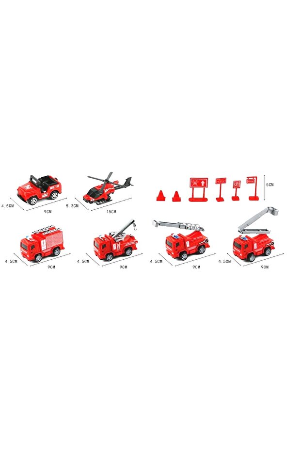 Baretli Itfaiye Araçları Seti - 2