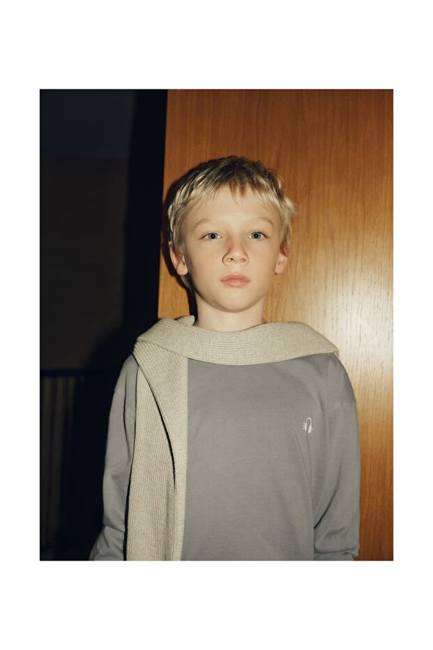 Yıkanmış Görünümlü Pamuklu Tişört - 8