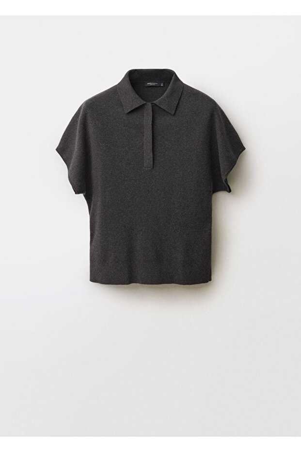 Wool Blend Polo Neck Sweater - 3