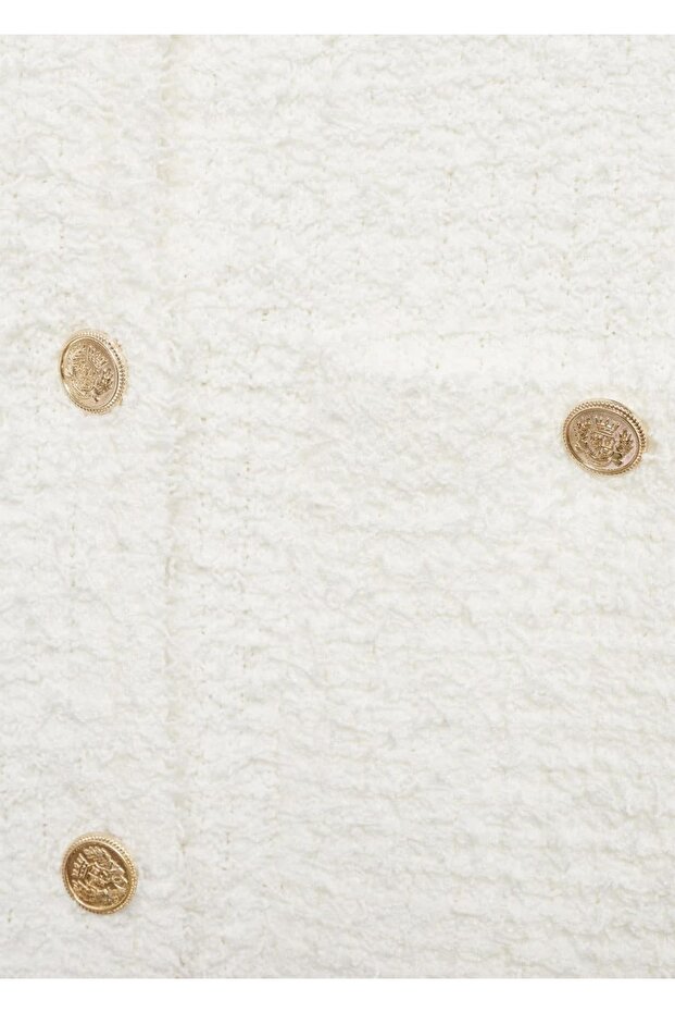 Düğmeleri taşlı tüvit ceket - 7