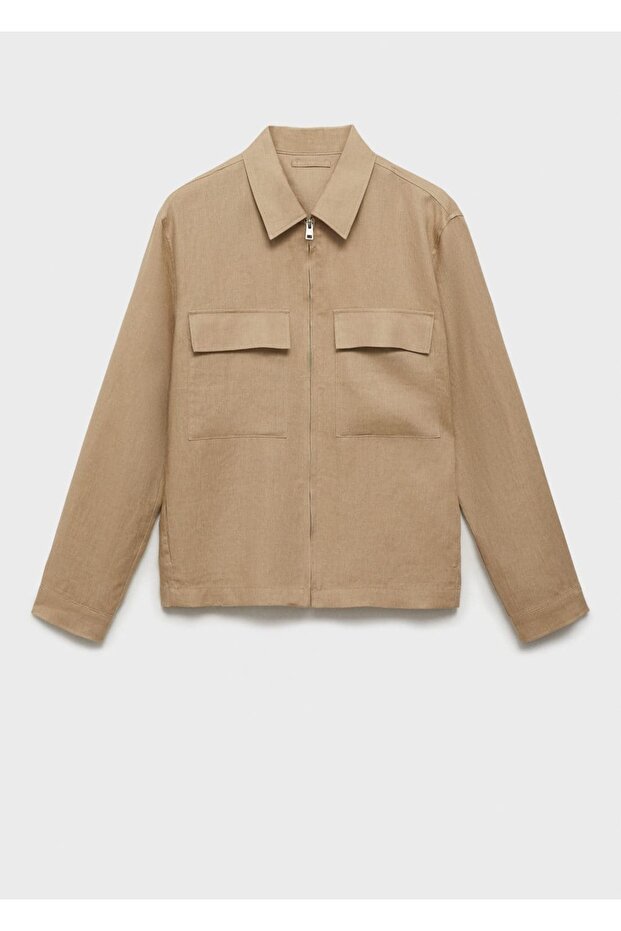 %100 keten cepli ceket - 3