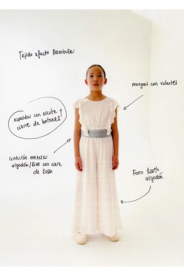 Volanlı uzun tulum - 4