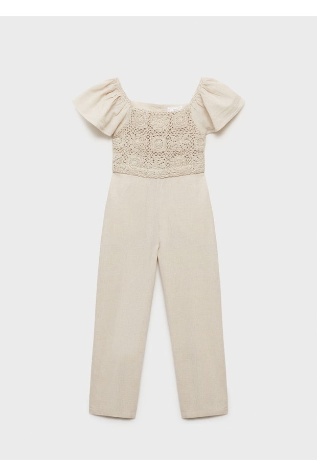 Dantel detaylı tulum - 1