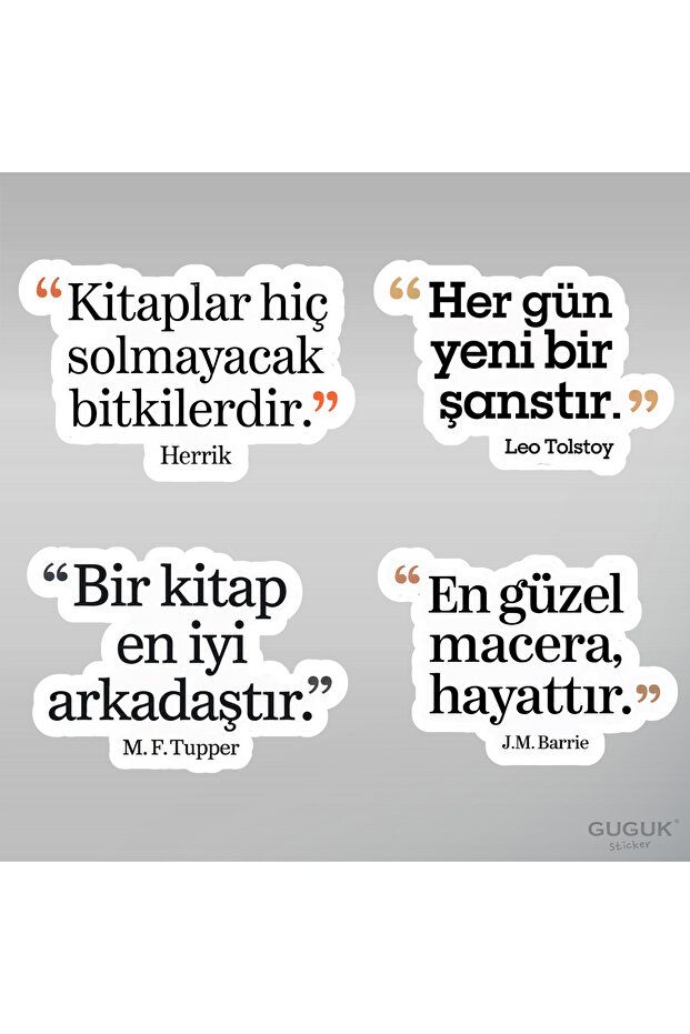 Edebi Sözler Sticker Seti - 7