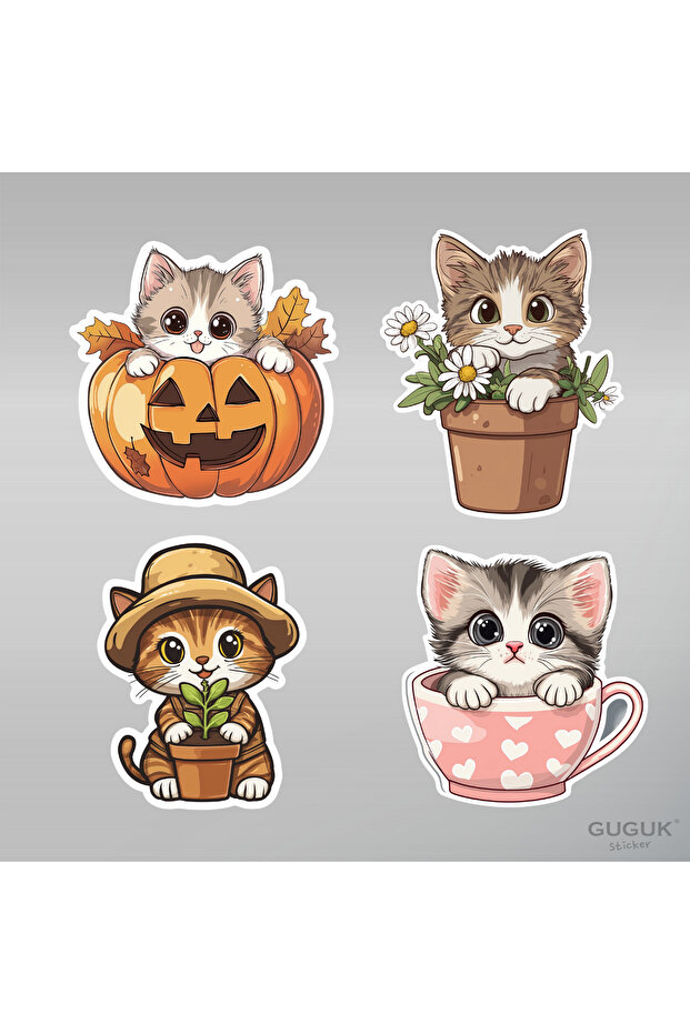 Kedi Sticker Seti - 5