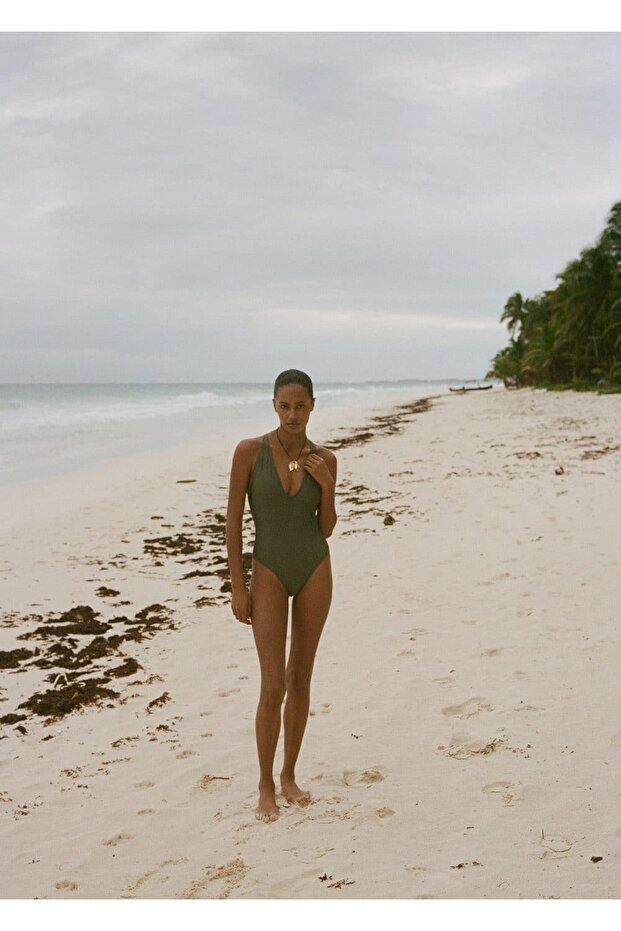 Sırtı bantlı mayo - 2