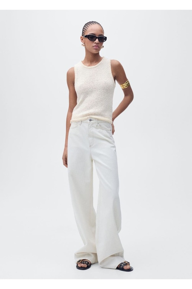 Askılı kroşe bluz - 2