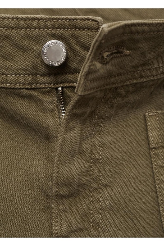 Düğmeli wideleg jean - 6