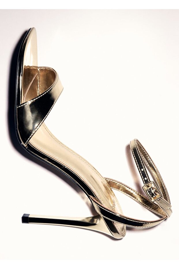 Topuklu bantlı sandalet - 4