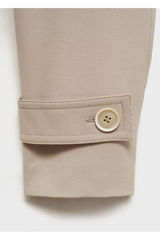 Kemerli oversize trençkot - 5