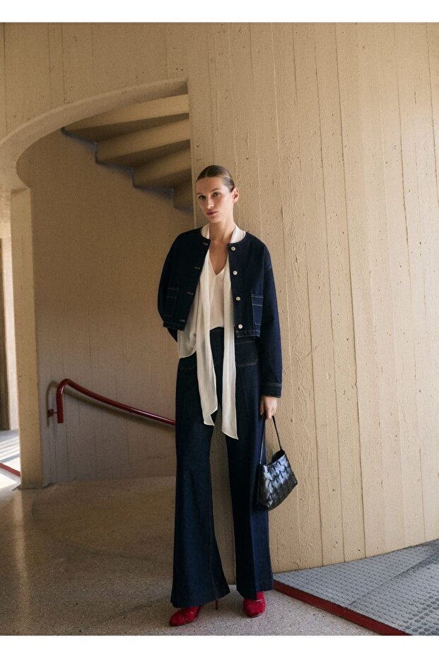 Rinse wash denim ceket - 2